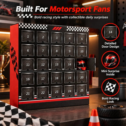 🏁  25-Day Formula Racing Advent Calendar – Ultimate Christmas Countdown for Racing Fans
