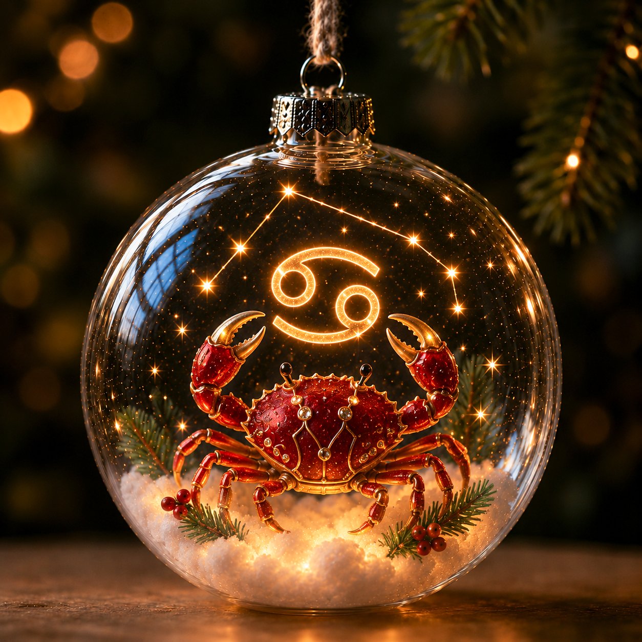 ✨ Lighted Zodiac Christmas Ornament
