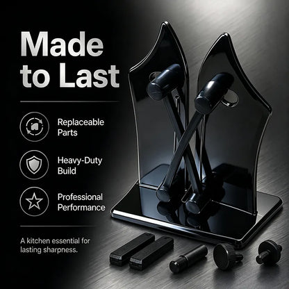 🔪Professional Stainless Steel Knife Sharpener – Fast Sharpening for Smooth, Wavy & Micro-Tooth Blades, Adjustable 16°-32°