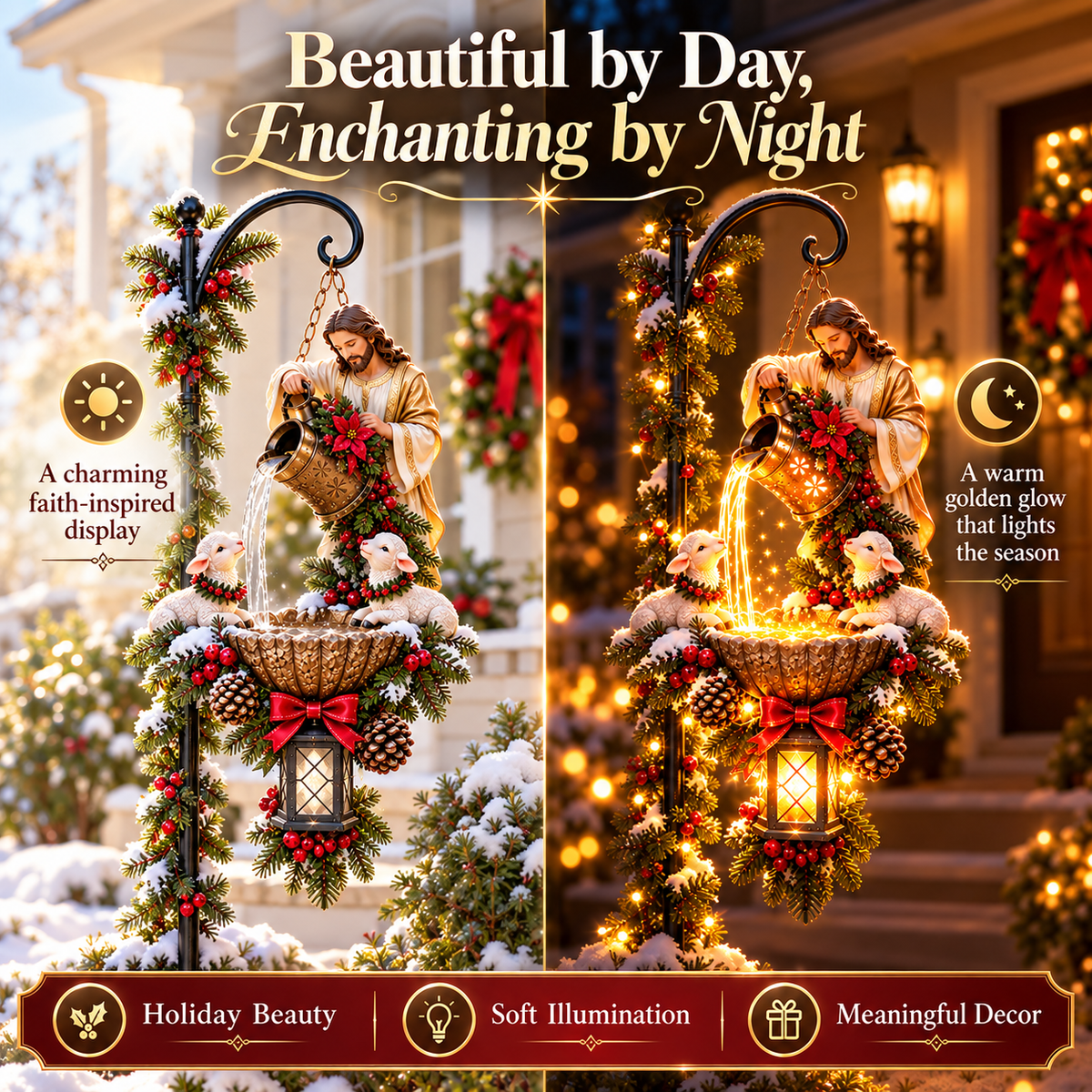 Meaningful Christian Christmas gift display