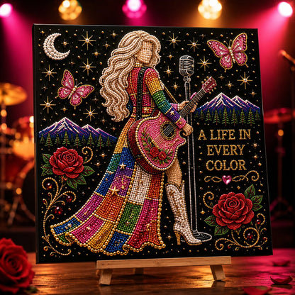 🎁🎤 Premium 3D Pearl Dolly Country Music Tribute Art Kit 💎✨