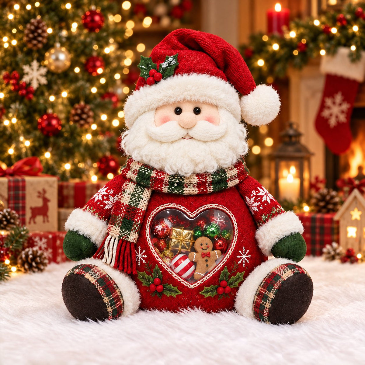 🎅 Refillable Christmas Figurine Treat Holder