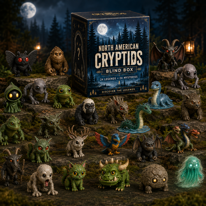 👁️North American Cryptids Blind Box – Complete 24-Piece Collection • 24 Legends • 24 Mysteries