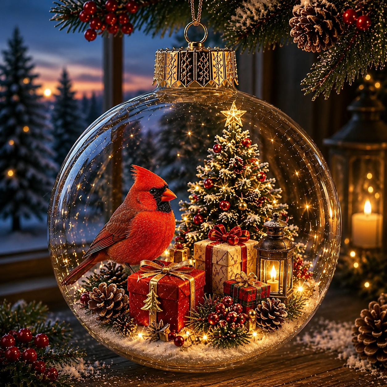 🎁✨ Magical Glass Christmas Ornaments