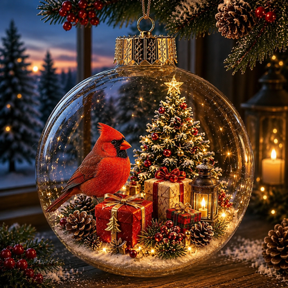 🎁✨ Magical Glass Christmas Ornaments