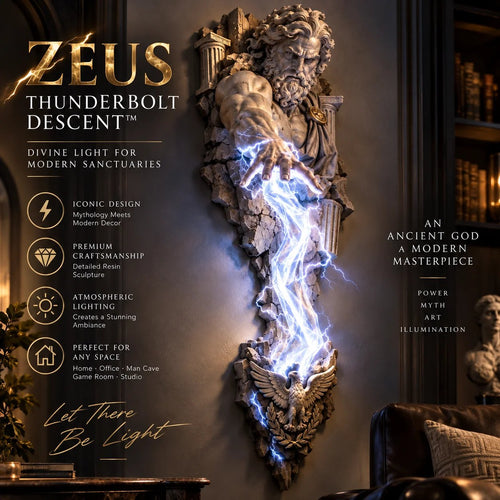 ⏰ Limited Stock 49% OFF  ⚡🌊 Mythological Sculpture Wall Lamp Collection 🏛✨