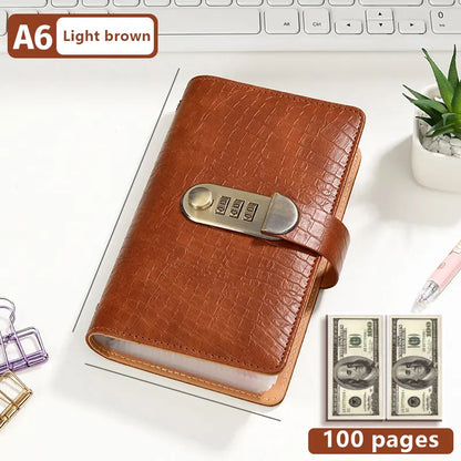 🔥 49% OFF – Lockable A6 Savings Notebook with 3-Digit Combination Lock 💰