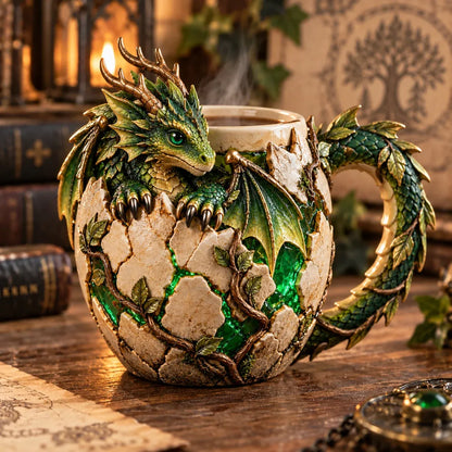 🐉 Dragonbound Realms™ Sculpted Dragon Mug Collection | 6 Fantasy Realm Designs with Raised 3D Dragon Details ☕