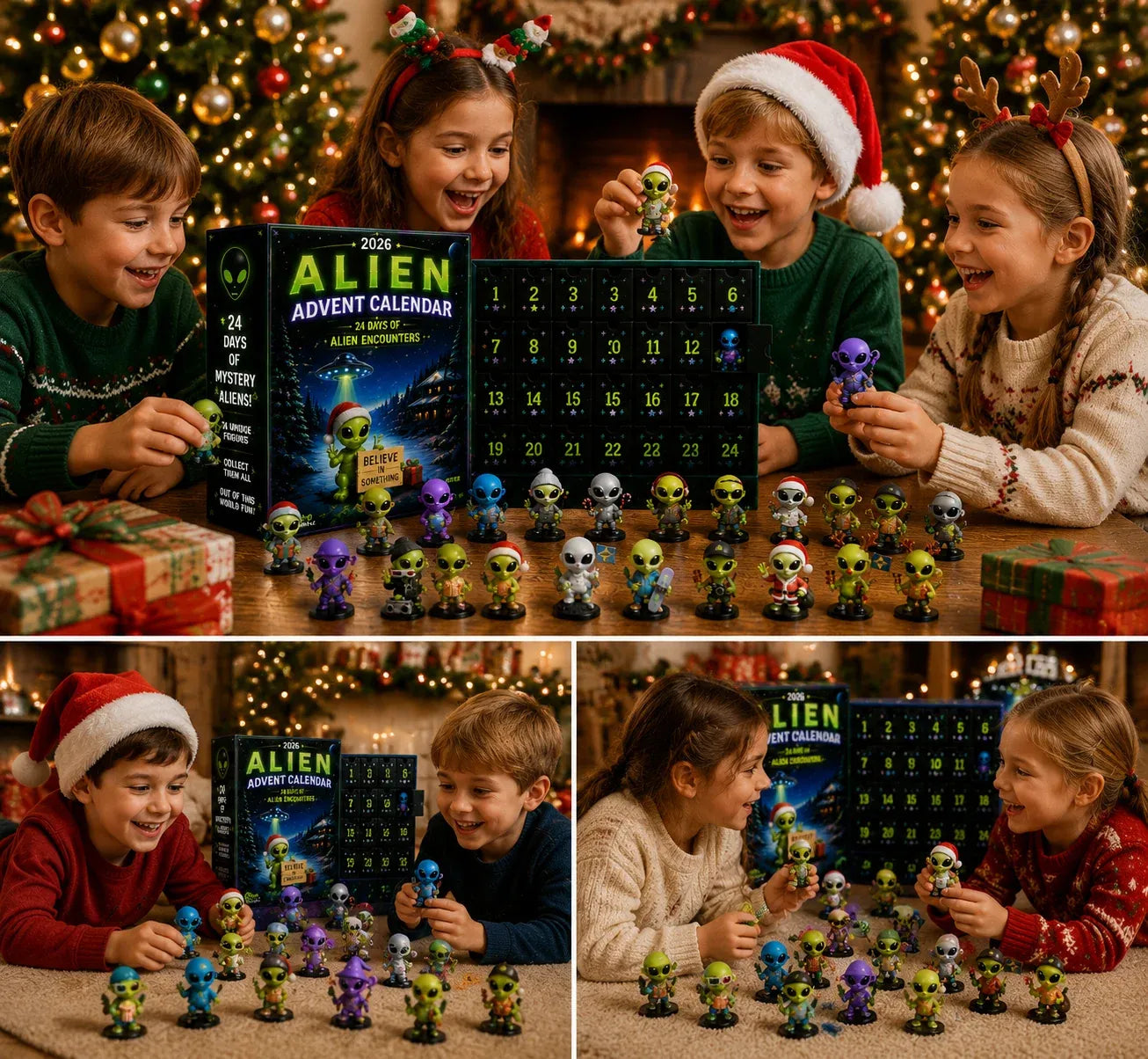 ⏳ Last Day 49% OFF – 👽 24 Days Of Alien Advent Calendar | 24 Unique No-Repeat Collectible Alien Characters for Space Lovers, Kids & Sci-Fi Fans 🚀
