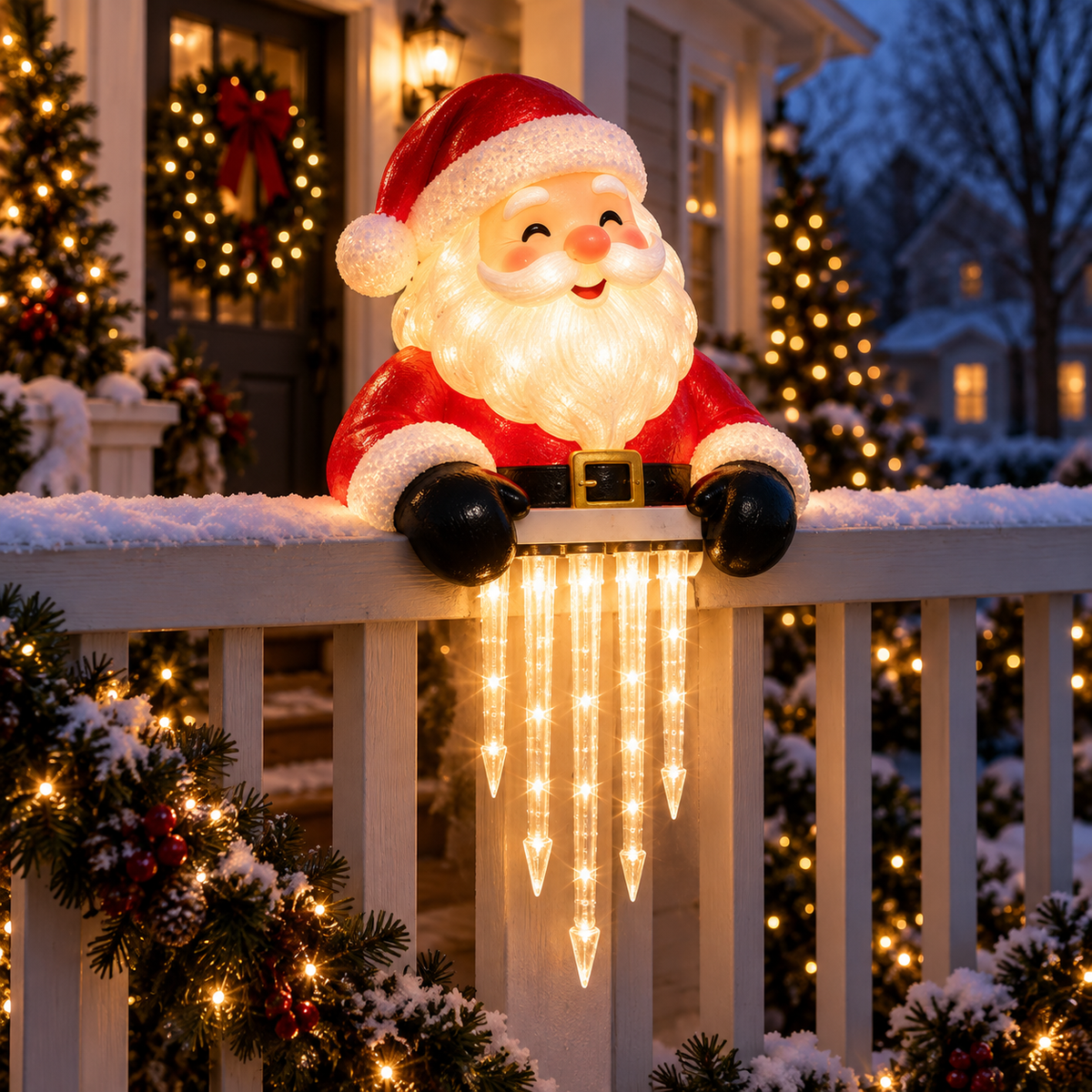🐻🎄 Winter Light Cute Bear Icicle Light
