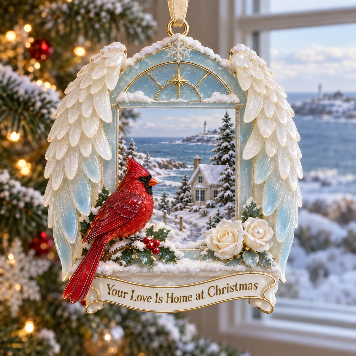 Complete cardinal memorial ornament collection