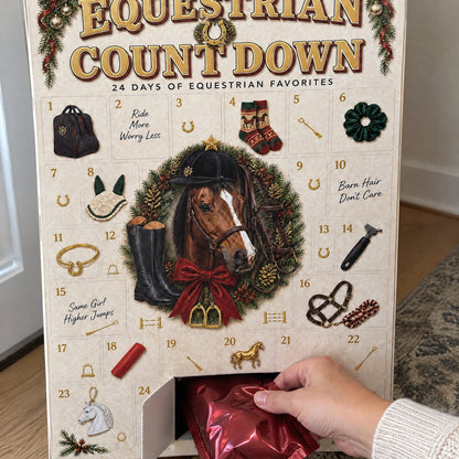 🐴24 Days Equestrian Countdown Advent Calendar | Horse Riding Gear Christmas Gift for Horse Lovers