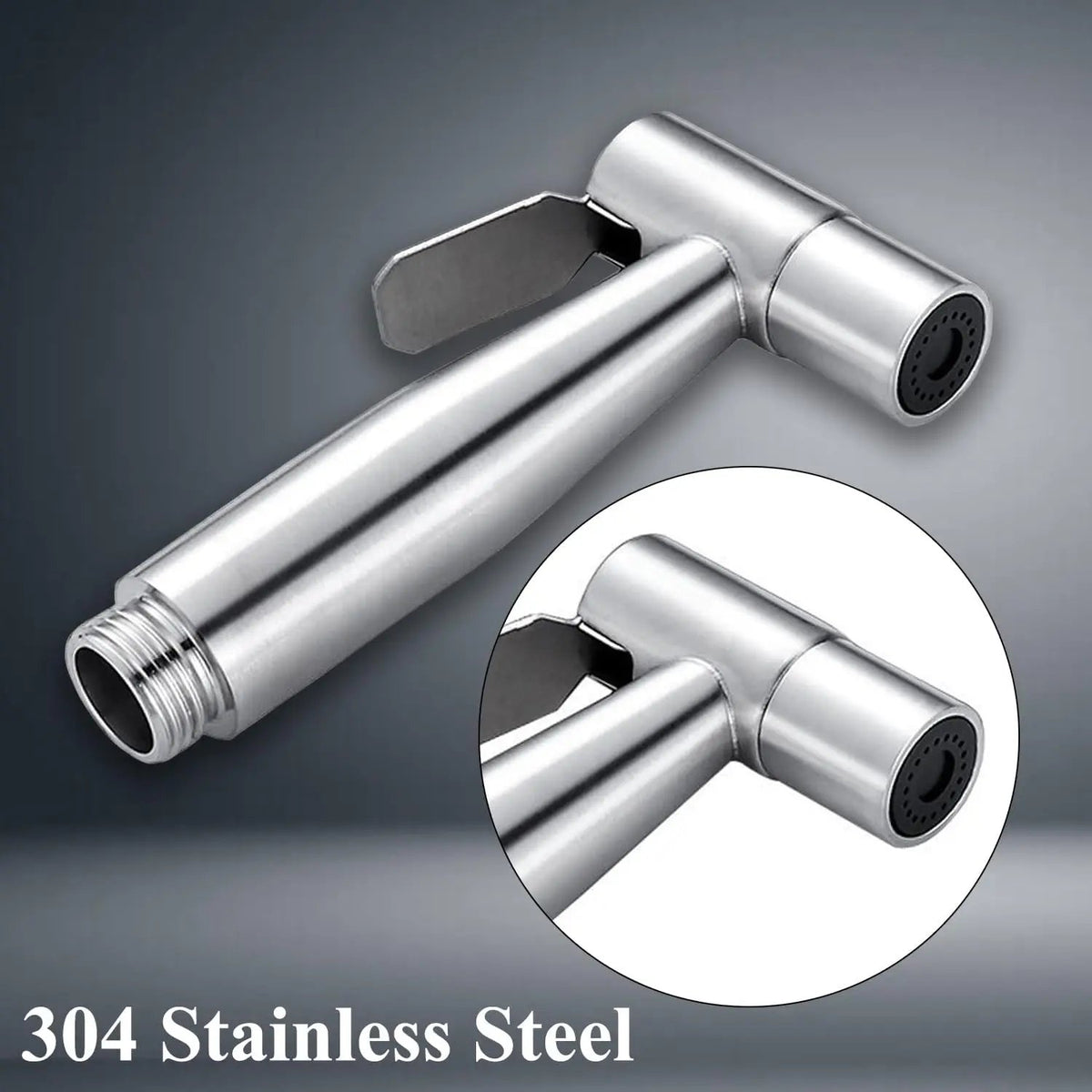 🚿💦 Adjustable Stainless Steel Handheld Sprayer – 3 Spray Modes for Hygiene & Easy Cleaning