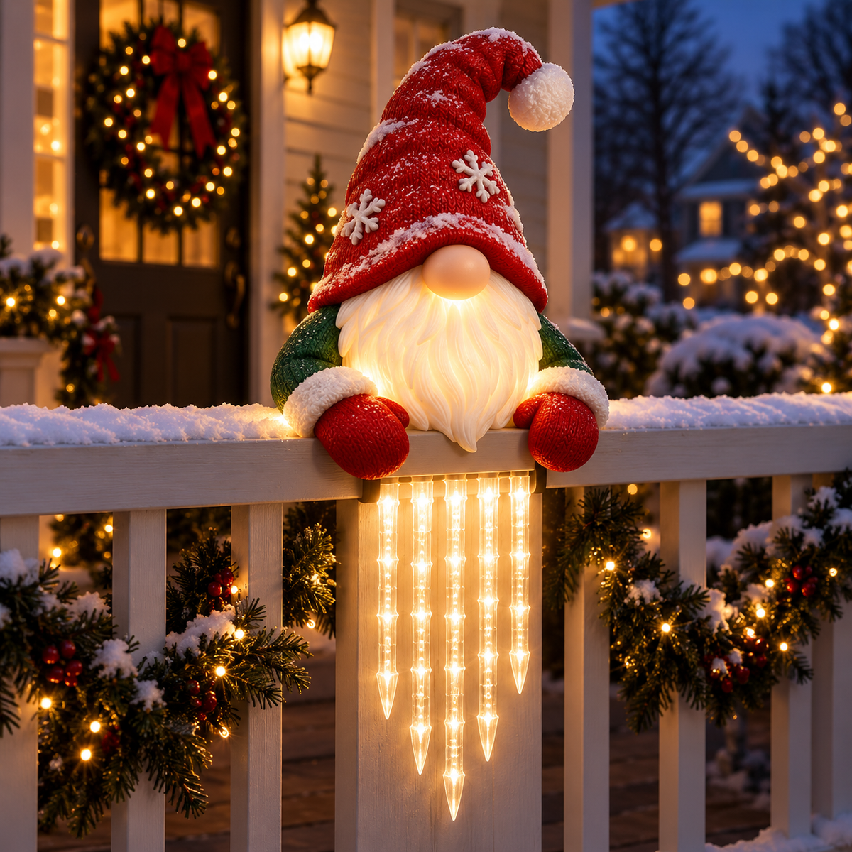 🐻🎄 Winter Light Cute Bear Icicle Light