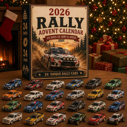 🏎️ 2026 Rally Racing Advent Calendar – 24 Days of Dirt & Speed, 24 Collectible Rally Cars