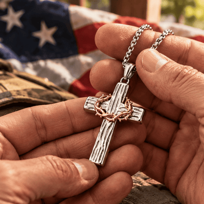 ✝️100% Handmade Crown Of Thorns Cross Necklace(𝐃𝐚𝐧𝐢𝐞𝐥 𝐁𝐫𝐨𝐨𝐤𝐬 𝐇𝐚𝐧𝐝𝐦𝐚𝐝𝐞®)