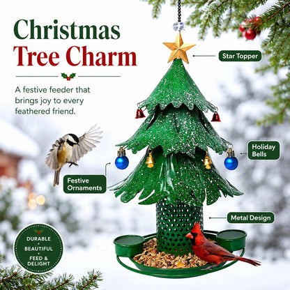 Christmas Tree Bird Feeder 🎄 Festive Backyard Holiday Decor