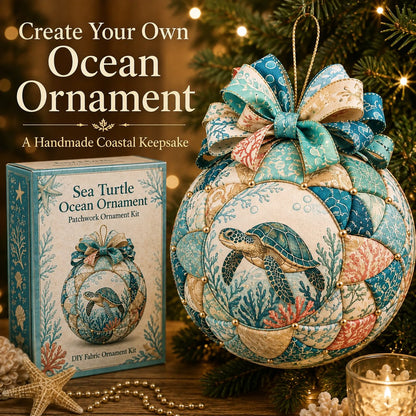 🌊 Ocean Treasures Patchwork Ornament DIY Kit