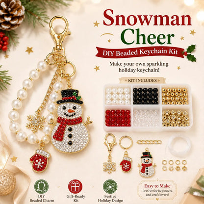 🎄✨ Holiday Bead-It-Yourself Charm Kit – Festive Keychains & Bag Accessories