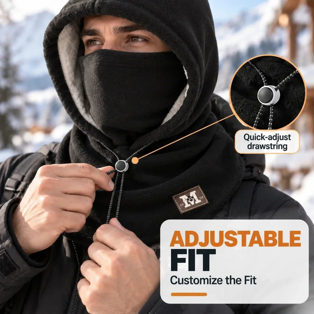 Winter-Fleece-Sturmhaube – 3-in-1-Gesichts- und Nackenwärmer