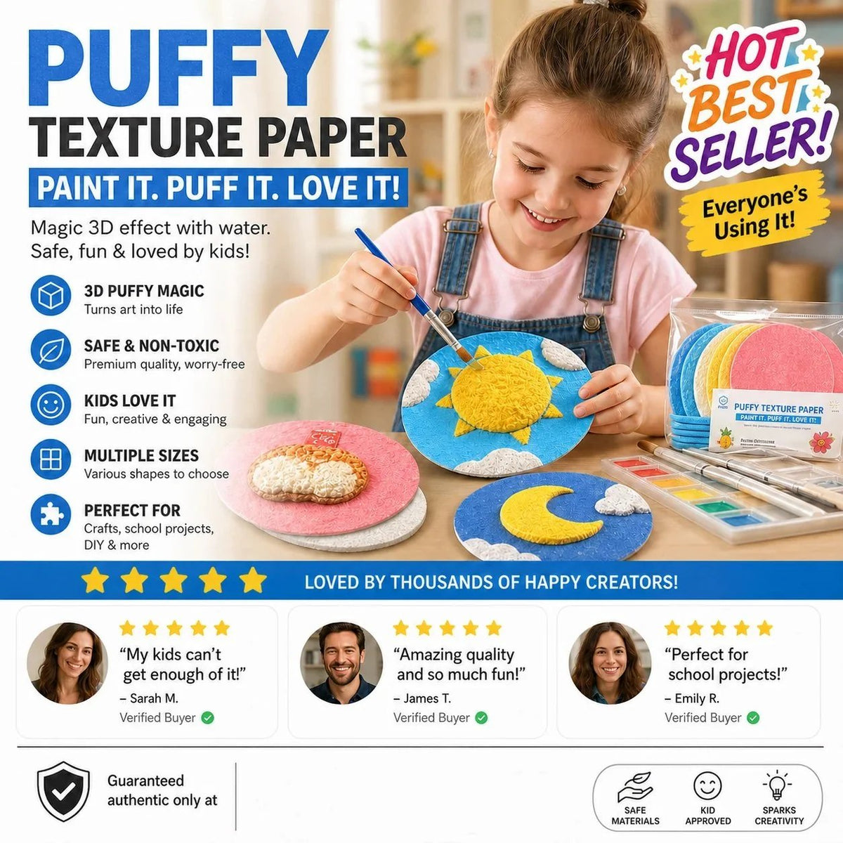 🎨✨ 3D Texture Art Painting Sheets – Creative DIY Surface for Fun Raised Effects