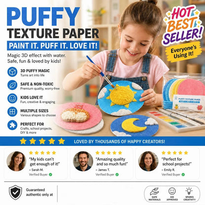 🎨✨ 3D Texture Art Painting Sheets – Creative DIY Surface for Fun Raised Effects