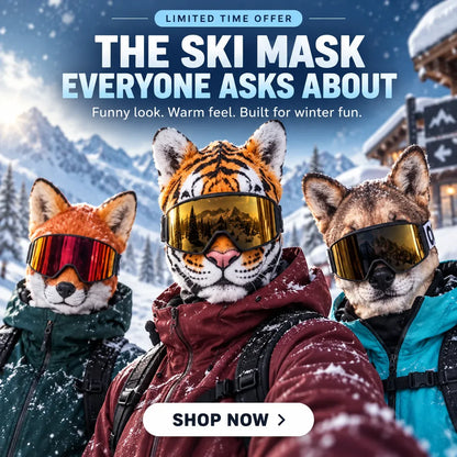 ⏳ 49% OFF –🦊 Funny Animal Face Ski Mask |The Funniest Winter Balaclava Everyone Will Ask About