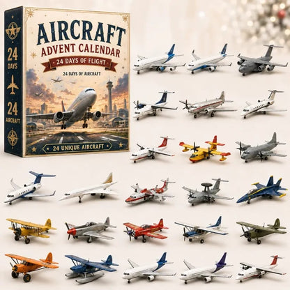 ✈️ Aircraft Advent Calendar 2026 | 24 Days of Flight with 24 Unique Miniature Airplanes, Jets & Aviation Collectibles 🎄🎁