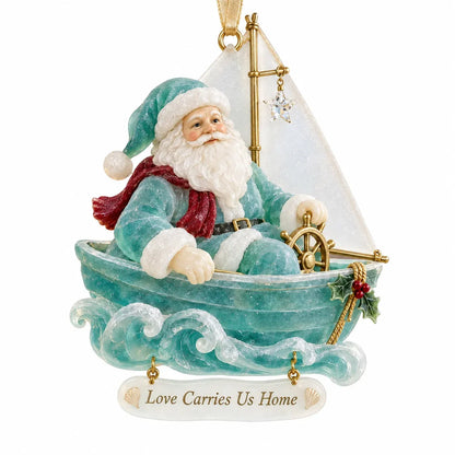 🎄Coastal Santa Christmas Ornament