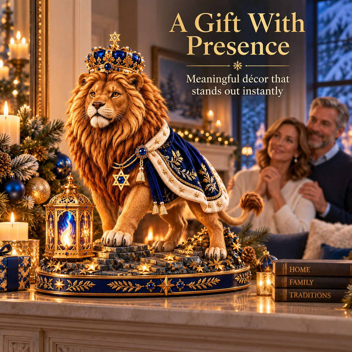 🕎 Guardian of Light Lion of Judah Figurine