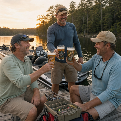 ✨🎣 The Last Cast Fishing Pint Glass Collection – 7 Unique Angler Designs & Gift Box