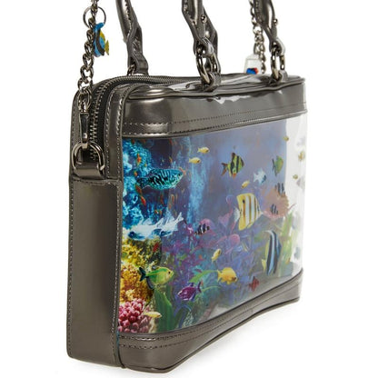 3D Tropical Aquarium Handbag – Convertible Crossbody & Top-Handle Purse