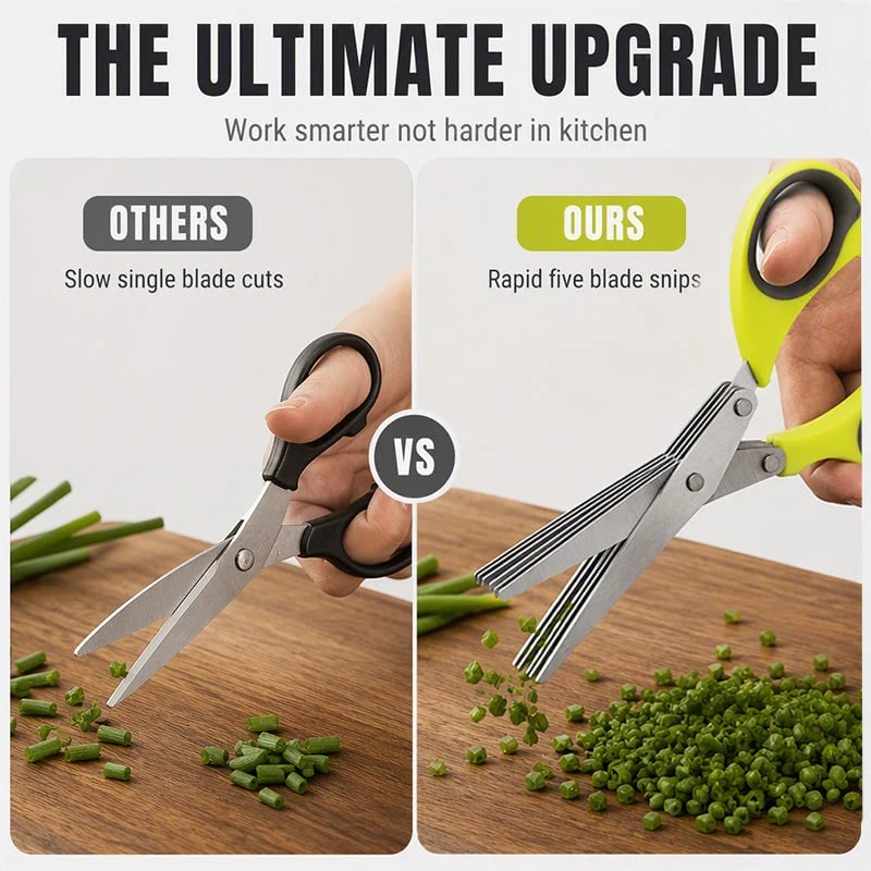 🔥Multi-Layer Stainless Steel Kitchen Scissors