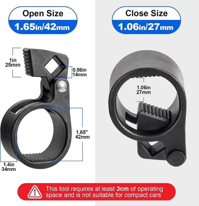 💥Flash Sale 40% OFF🔥 | 27–42mm Inner Tie Rod Wrench Heavy-Duty Cr-Mo Steel Tool