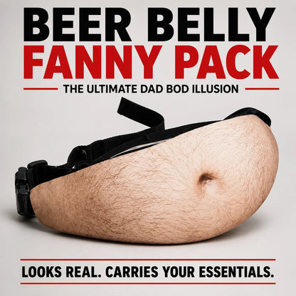 🍺😂 Ultimate Beer Belly Illusion Waist Pack – Hilarious Party Bag for Dads & Bros
