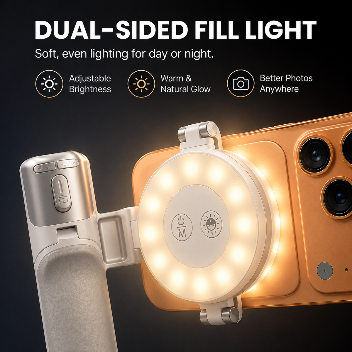 Dual sided LED fill light