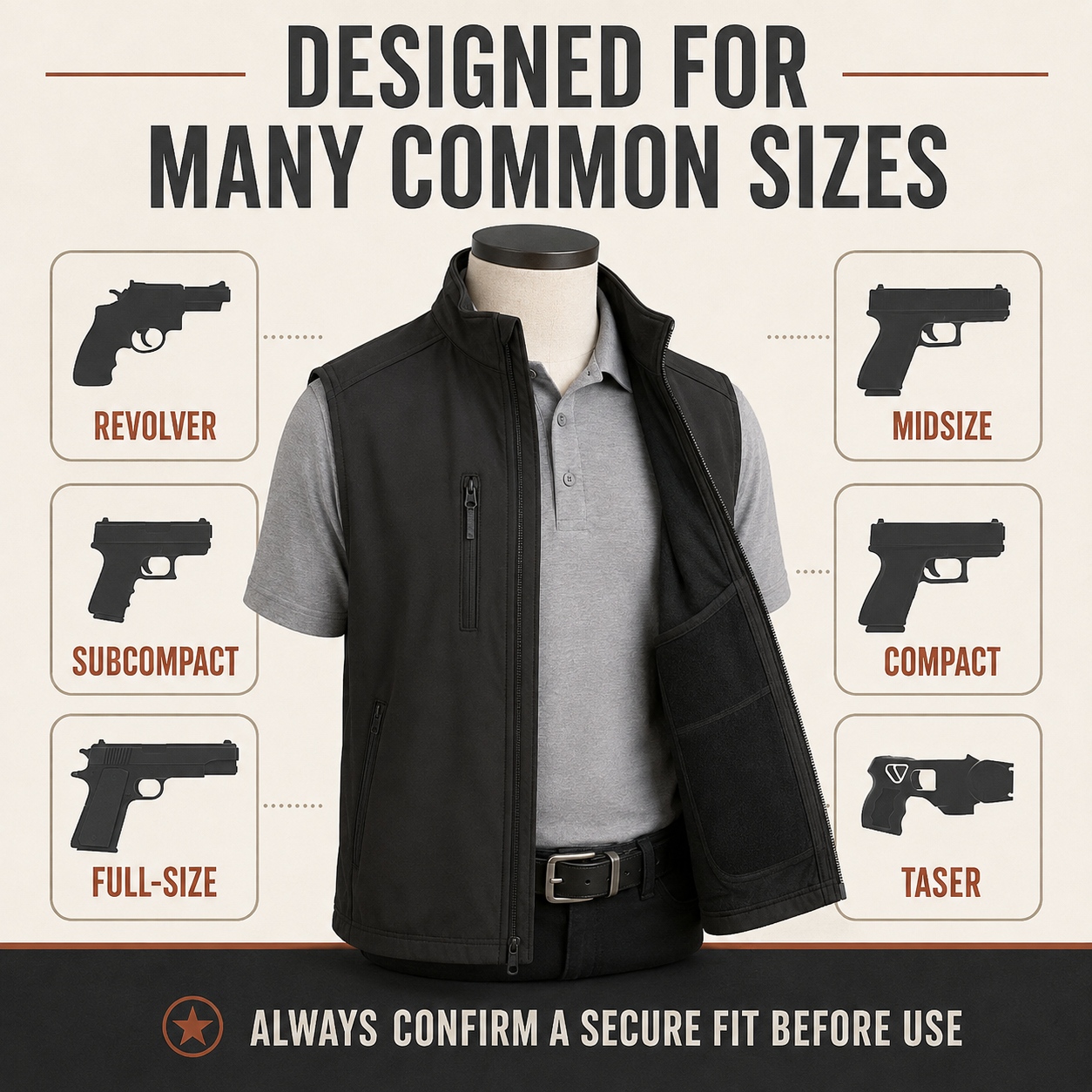 Common item size compatibility guide