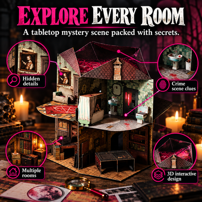 3D Pop-Up Mystery Manor – Immersive Murder Mystery Puzzle Game