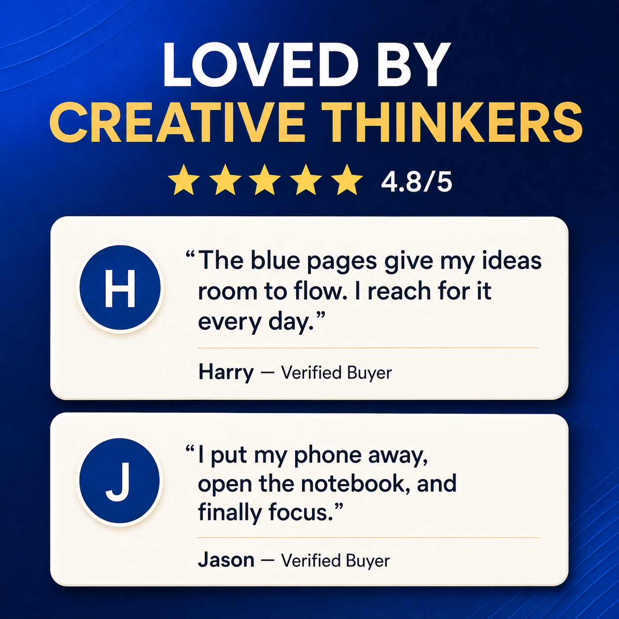 Verified buyer reviews for blue-page notebook