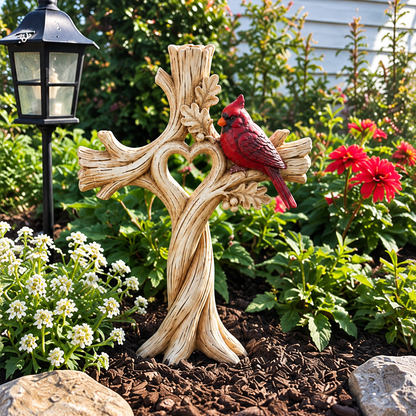 Always Near Cardinal Memorial Tree – Heart-Shaped Remembrance Decor