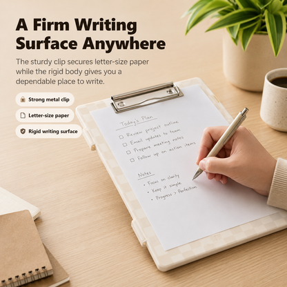 📋 All-in-One Storage Clipboard Organizer – Built-In Compartments for Paper & Office Supplies