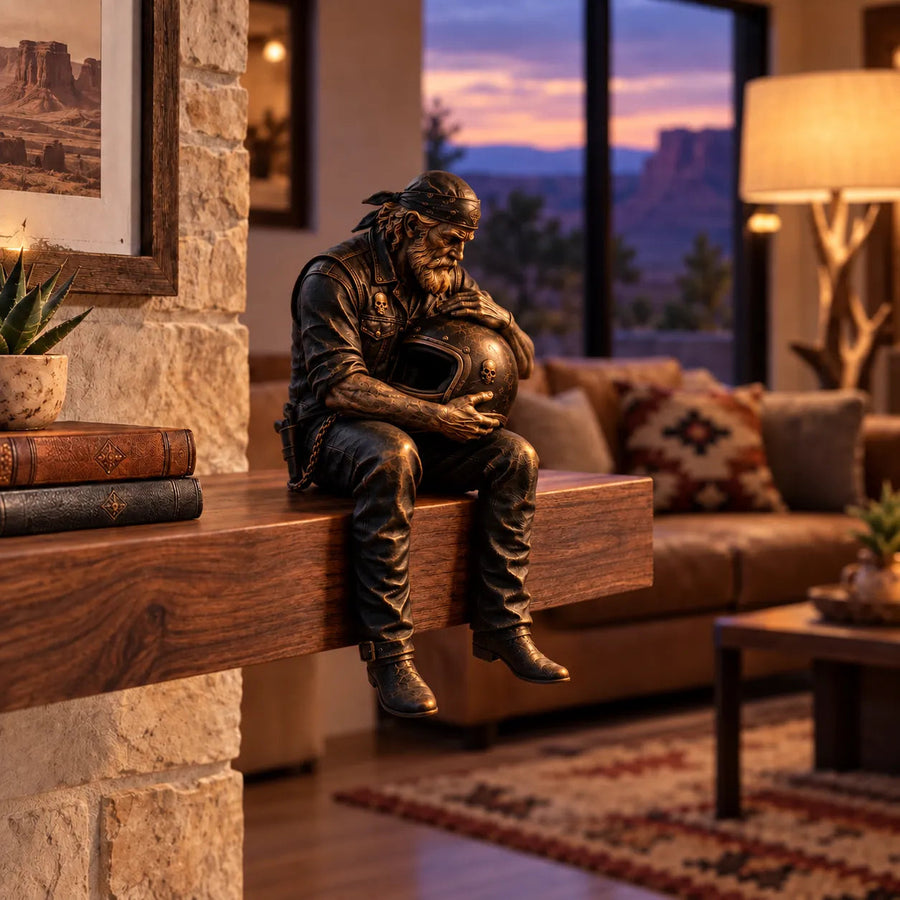 Helmet Keeper biker shelf sitter