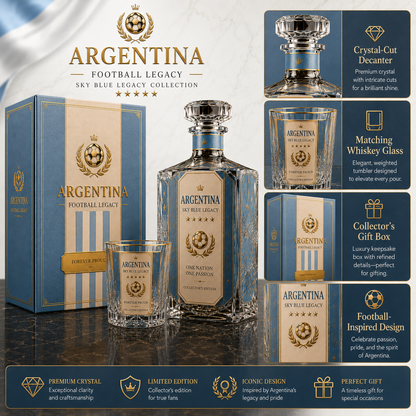 Argentina Football Legacy Collector’s Decanter Gift Set