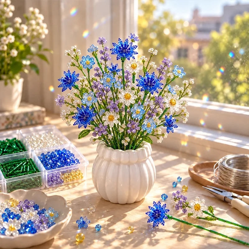 DIY Beaded Wildflower Bouquet Craft Kit