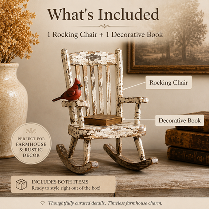 Cardinal Memory Rocking Chair Decor