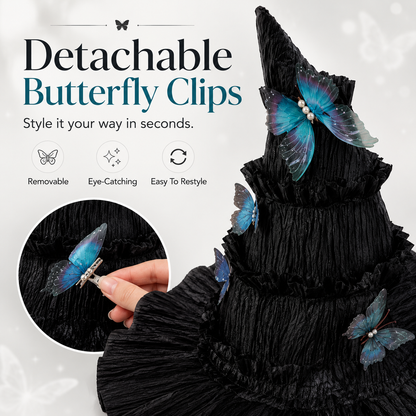 One Hat, Endless Magic – Enchanted Butterfly Witch Hat for Moms & Little Witches