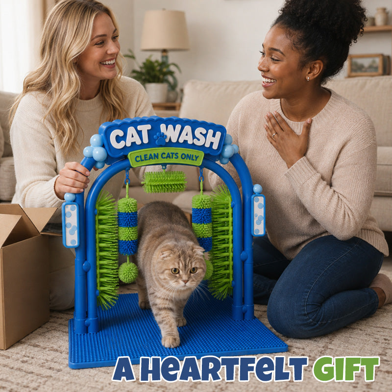 🐱🧹 Purr & Brush Self-Grooming Station – Loose Fur Catcher for Everyday Cat Care
