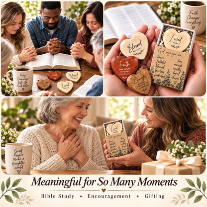 Christian Pocket Heart Gift Set – 12 Meaningful Gifts of Faith & Encouragement