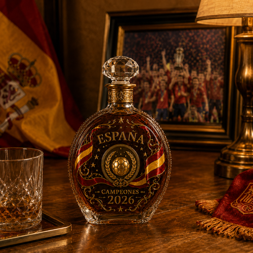 ⚽️España Champions Legacy Whiskey Decanter Set – Commemorative Football Collector Gift