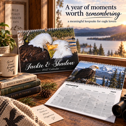 Jackie & Shadow 2027 Bald Eagle Wall Calendar